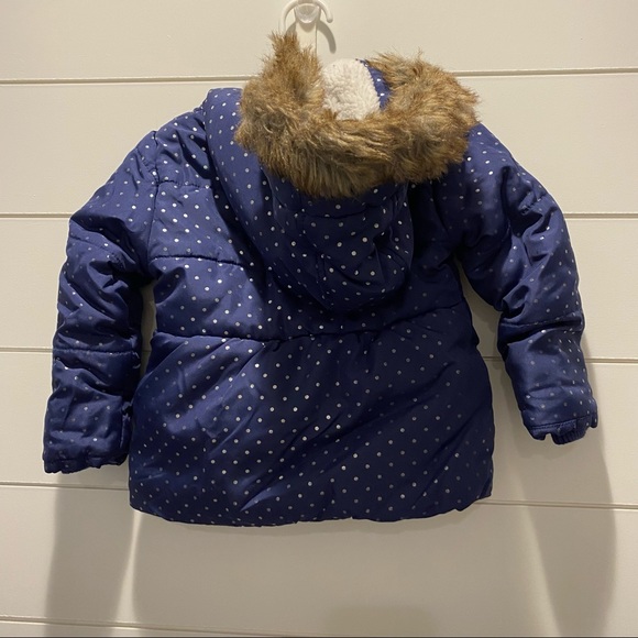 Infant Girls Nautica Hooded Winter Coat - Picture 2 of 5